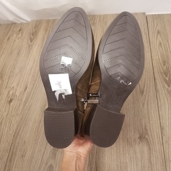 NWT Karl Lagerfeld Brown Suede booties sz. 9.5 - Picture 5 of 6